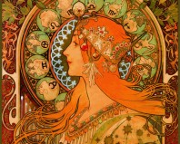 Šátek - Alfons Mucha - Zvěrokruh